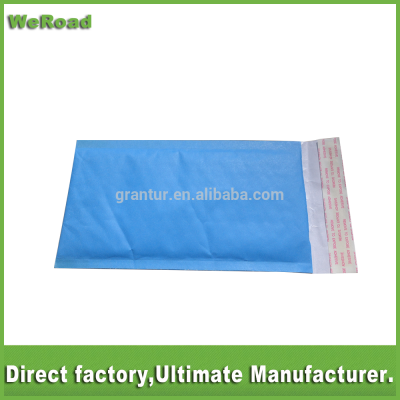 Colored blue kraft bubble mailer muti color custom printed kraft paper bubble padded courier mailer bags