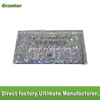 Holographic bubble mailer zip Slider Zip Bag with bubble mailer zip