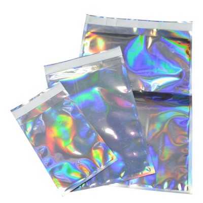 holographic Sparkling Mailing Envelopes metallic high impact silver mailers