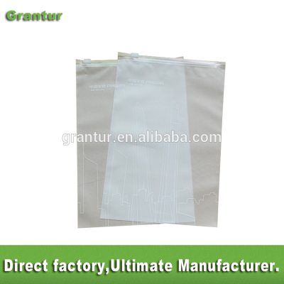 Matte frosted PVC slider zipper bag plastic bag with zipper pvc zipper lock slider bag